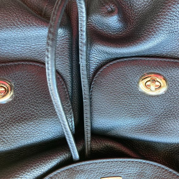 Coach Pebbled Leather Backpack main image 7